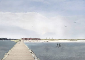 Visualisering af ny bygning, Vallensbæk